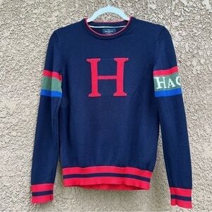 Hackett London Youth Boy 11-12 Years Crewneck Knit Colorblock Cozy Casual Wear